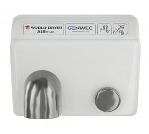 Model A hand dryer manual white steel